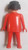 Geobra 1974 Red Playmobil figure Vintage Toy back of toy