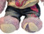 Close up of jeans and feet shown