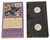 Back of VHS Sleeve and tape shown