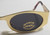 Gold frame retro 60s Hippie style Sunglasses New close up of right lense