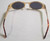 Gold frame retro 60s Hippie style Sunglasses New back view