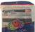 Close up of front top of package