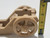 Toy cannon wood look wheel frame set Unique made of resin height