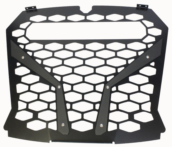 ModQuad Racing Polaris RZR Turbo S Front Grill with Light Bar Cutout (Black) ModQuad Racing UTVS0027718 UTV Source