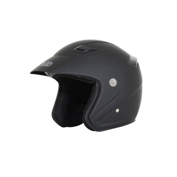 SOLID Helmets S26 Open Face Helmet Matte Black SOLID-S26-BK