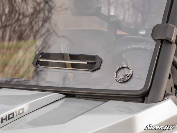 SuperATV Can-Am Defender Scratch Resistant Vented Full Windshield  UTVS0032155