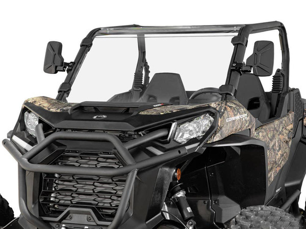 SuperATV Can-Am Commander Scratch Resistant Full Windshield 2021+ SuperATV UTVS0032360 UTV Source