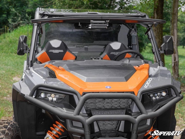 SuperATV Polaris General Scratch Resistant Flip Windshield UTVS0032818