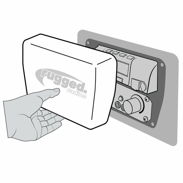 Rugged Radios Magnetic Radio and Intercom Cover for Multi Mount Insert RCM-DMU