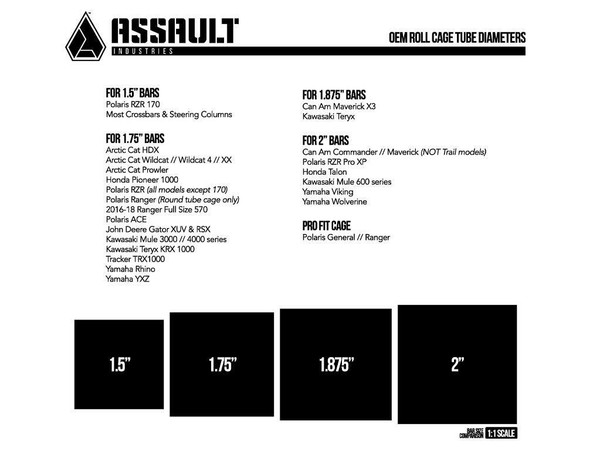 Assault Industries B2C Convex Side Mirrors 101005SM15211C