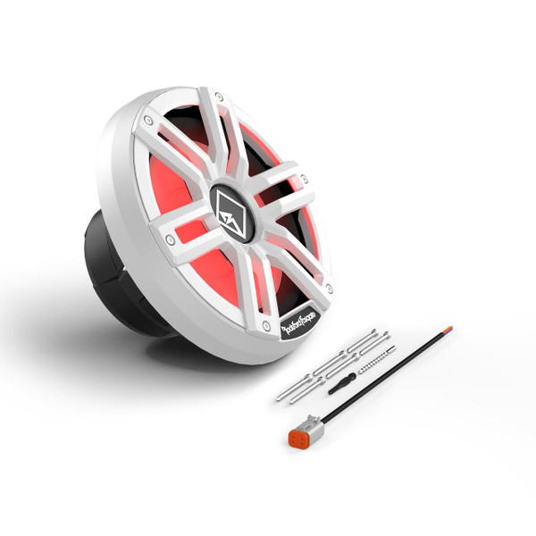 Rockford Fosgate M2 10 DCV 4-Ohm Color Optix Infinite Baffle Marine Subwoofer White M2D4-10I