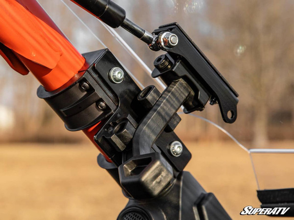 SuperATV Polaris RZR Pro R Scratch-Resistant Flip Windshield UTVS0059397