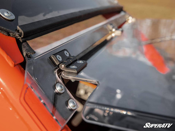 SuperATV Polaris RZR Pro R Scratch-Resistant Flip Windshield UTVS0059397