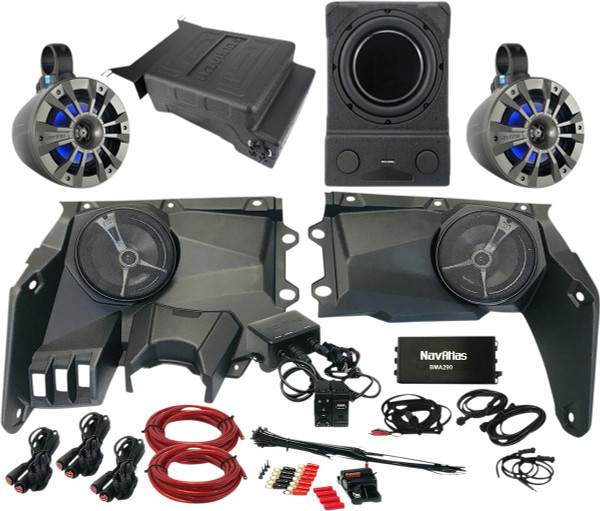 NavAtlas X36ZONE5 4-Seat Can-Am Maverick X3 Rocker Switch Audio Kit (Zone 5) NavAtlas UTVS0062683 UTV Source