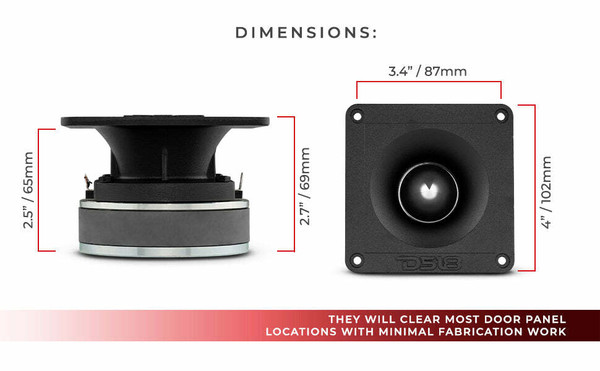 DS18 Audio 1.5 Aluminum Super Bullet Tweeter 480 Watts UTVS0066025