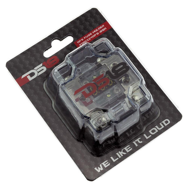 DS18 Audio Fuse Holder and Distribution Block 0GA In - 2x4GA Out with Voltmeter UTVS0066715