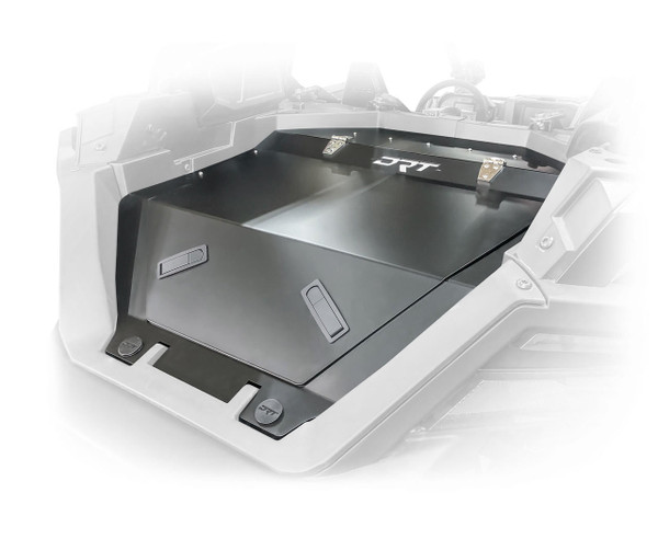 DRT Motorsports Polaris Pro R Aluminum Trunk Enclosure Black UTVS0066828