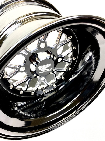 Packard Performance Wishbone Ultra Light 15 Billet UTV Wheels Gloss Black UTVS0069145