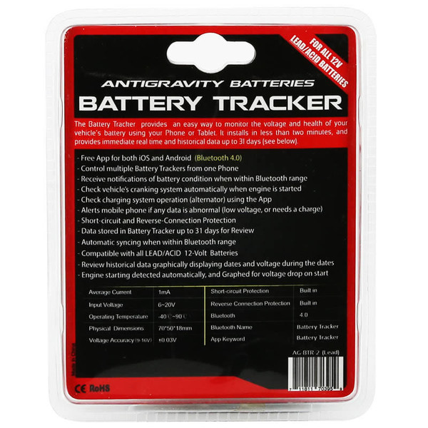 Antigravity Batteries Antigravity Battery Tracker (LEAD/ACID)  UTVS0085843