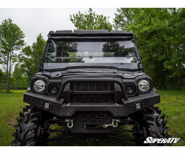SuperATV Kawasaki Mule Pro Windshield (Flip Down) (Scratch Resistant)