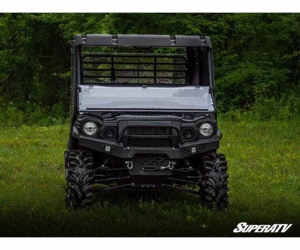 SuperATV Kawasaki Mule Pro Windshield (Flip Down) (Scratch Resistant)