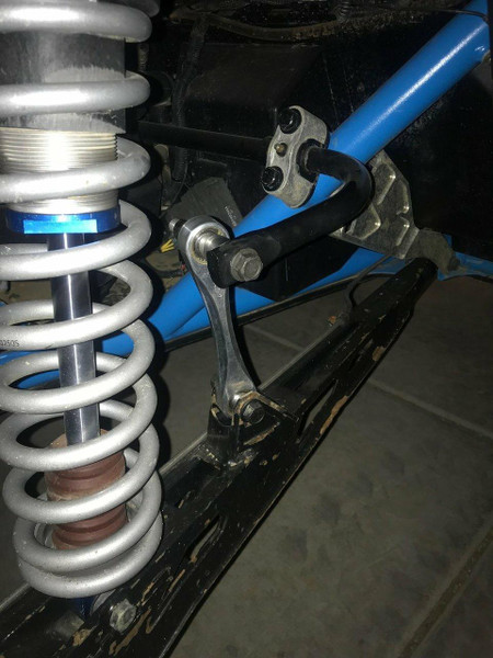 Zollinger Racing Products ZRP Can-Am Maverick X3 Fixed Length Billet Rear Sway Bar Links (Black)