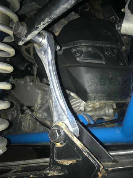 Zollinger Racing Products ZRP Can-Am Maverick X3 Fixed Length Billet Rear Sway Bar Links (Black)