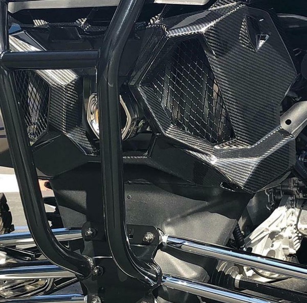 FourWerx Carbon Can-Am Maverick X3 Carbon Fiber Exhaust Surround Rear Shroud FWC-X3-ES