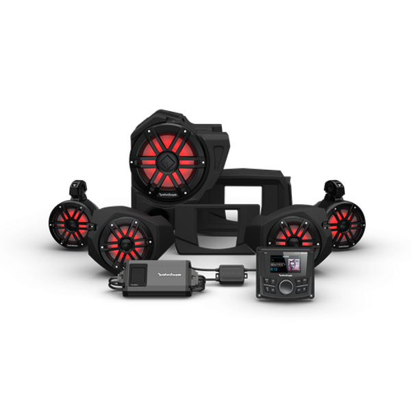 Rockford Fosgate Polaris RZR Audio Kit (PMX-2) (Stage 4) Rockford Fosgate UTVS0014714 UTV Source
