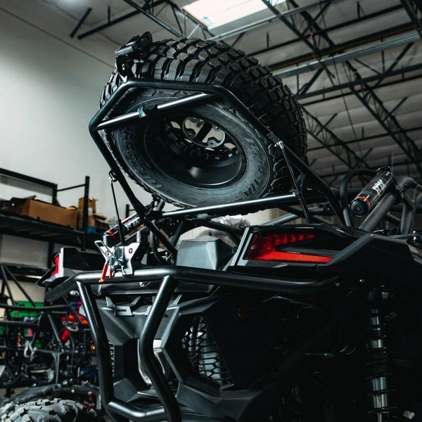 Geiser Performance Can-Am Maverick X3 Tire Rack and Bumper Combo Raw GP018CB026