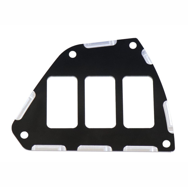 ModQuad Racing Honda Talon Switch Plate Panel (Black) (3 Slot) ModQuad Racing UTVS0028264 UTV Source