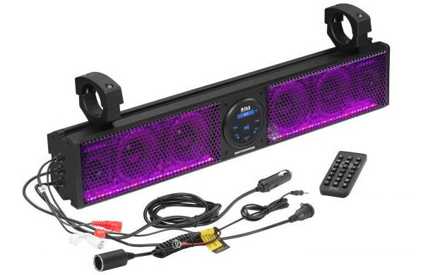 Boss Audio IIPX5 Rated ATV/UTV Sound bar Audio System RGB 26 BRT26RGB