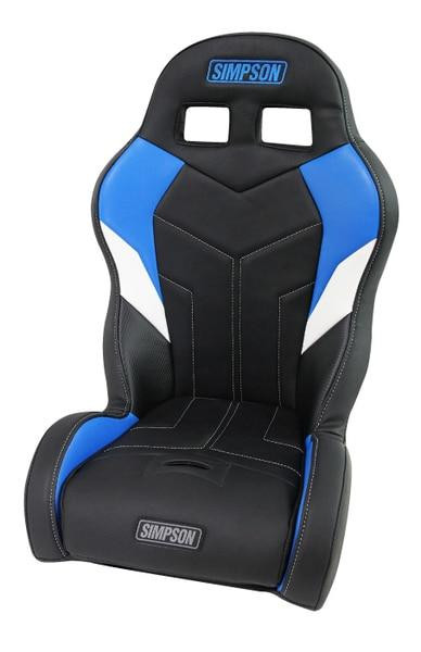 Simpson Polaris RZR 170 Aggressor UTV Seat (Black/Light Blue/White) SIMPSON UTVS0029944 UTV Source