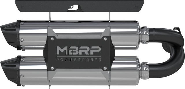 MBRP Powersports Polaris RZR XP 1000 Performance Series Stacked Dual Slip-On MBRP Powersports UTVS0030495 UTV Source