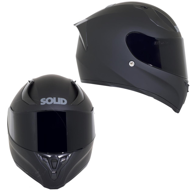 SOLID Helmets S42 Full Face Sport Helmet (Matte Black) SOLID Helmets UTVS0032058 UTV Source