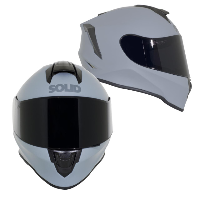 SOLID Helmets S30 Youth Full Face Sport Helmet (Matte Grey) SOLID Helmets UTVS0032070 UTV Source
