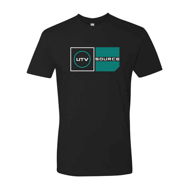 UTV Source Stamp Logo Tee Shirt | Black/Teal (Mens) UTV Source Gear UTVS0036145 UTV Source