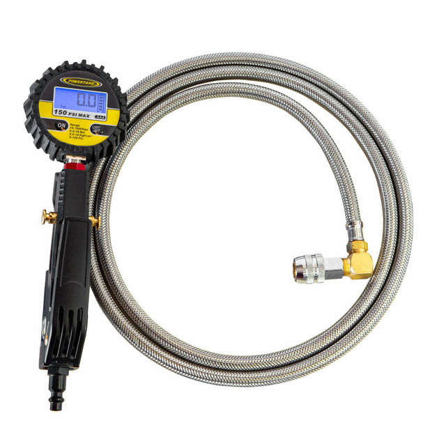 Power Tank Workhorse Safety Series Digital Ventoso Tire Inflator 0-150 psi with 6 Hose Whip UTVS0056610