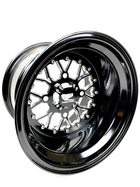 Packard Performance Wishbone Ultra Light 15 Billet UTV Wheels Gloss Black UTVS0069145