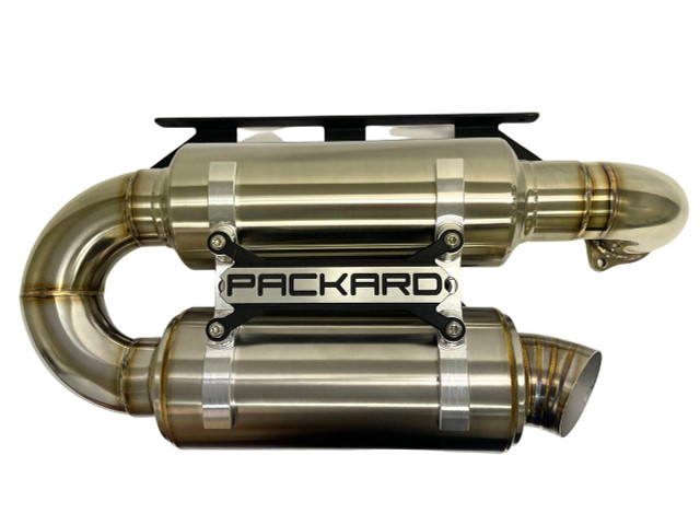 Packard Performance Polaris RZR Turbo / Turbo S 3" Dual Muffler Slip-On Exhaust  UTVS0081405