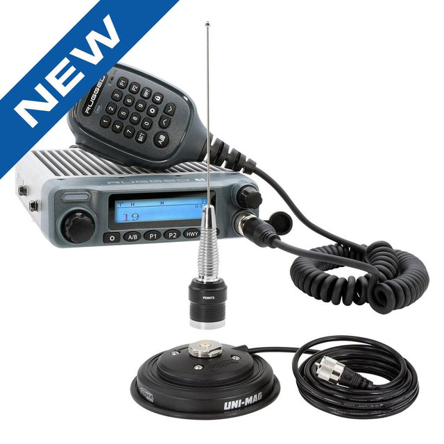 Rugged Radios G1 Adventure Series Waterproof GMRS Mobile Radio Kit w/ Antenna  UTVS0085178