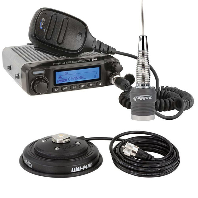 Rugged Radios M1 Waterproof Powerful Business Band Mobile Radio Kit and External Speaker  UTVS0095158
