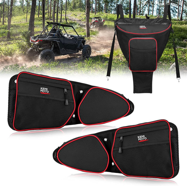Kemimoto Polaris RZR XP 1000/XP Turbo Door Bags and Center Storage Bag  UTVS0096547