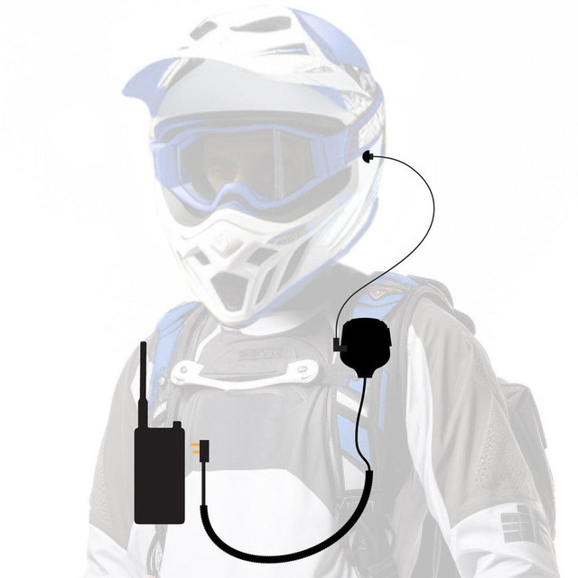 Rugged Radios PATROL Moto Kit - Ear Piece and Hand Mic  UTVS0096794