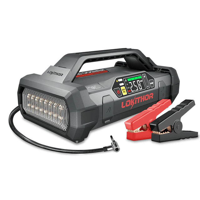 LOKITHOR JA2500 Jump Starter with Air Compressor w/ LiFePO4-Tech (2500 Amp)  UTVS0097572