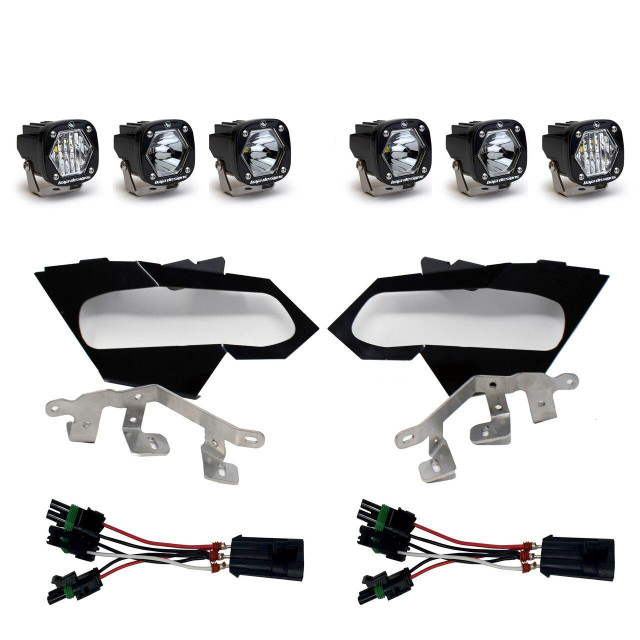 Baja Designs Can-Am Maverick X3 S1 Triple LED/Laser Headlight Kit  UTVS0004468