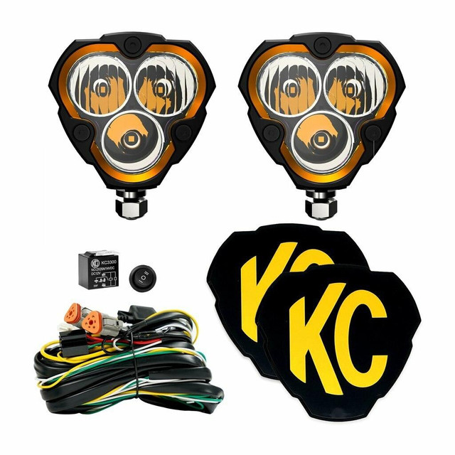 KC HiLiTES FLEX ERA 3 LED Light (Pair Pack) (Combo) KC HiLiTES UTVS0010227 UTV Source