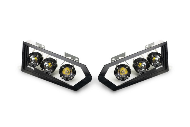 Heretic Studio Polaris Ranger Headlights ('14-'17; '18 Select Models) Heretic Studio UTVS0000861 UTV Source
