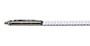 Buggy Whip 2 ft White LED Whip w/ Red Flag Standard Threaded Base BWLED2WT