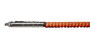 Buggy Whip 4 ft Red LED Whip w/ Red Flag Standard Threaded Base BWLED4RT